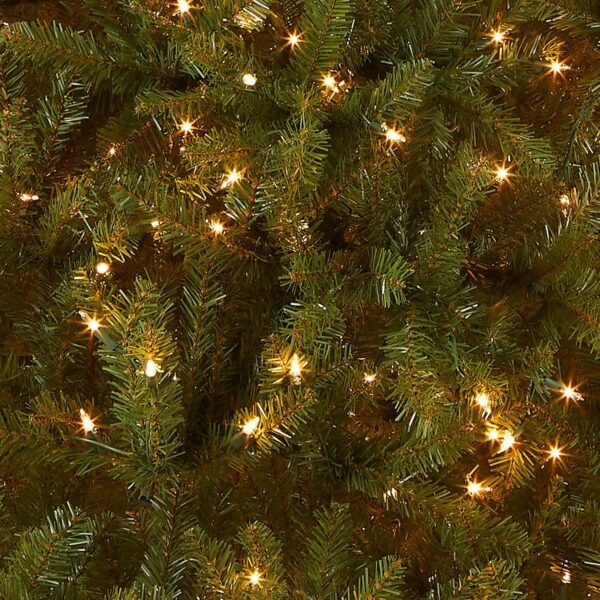 National Tree Company Pre-Lit Artificial Full Christmas Tree, Green, Dunhill Fir, White Lights, Includes Stand, 9 Feet - Image 3