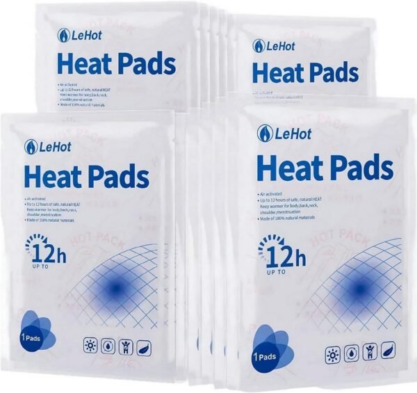 Body Warmers - 60 Packs Disposable Adhesive Heat Patches for Up to 12 Hours of Safe, Natural Heat, Ideal for Outdoor Activities Like Skiing, Hiking & More, Fastest Activation for On-The-Go Warmth. - Image 2