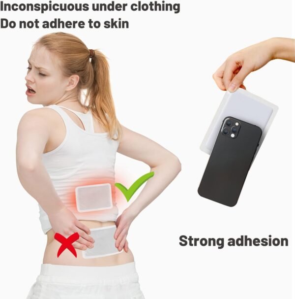KONGDY 20 Pack Heat Patches Body Warmers, Disposable Heat Therapy Patches Instant Heating Pad,Hot Patches Body Warmer Lasting up to 12-18 Hours - Image 8
