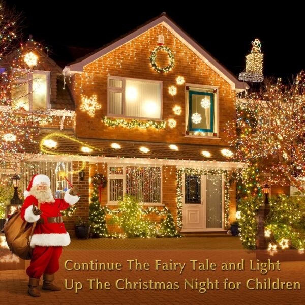 Magical Christmas Wand Remote Control Outlet | Christmas Tree Remote Control | Christmas Tree Decorations | Shake-to-Control Feature | Smart Outlet with 100 Ft Range - Gold - Image 7