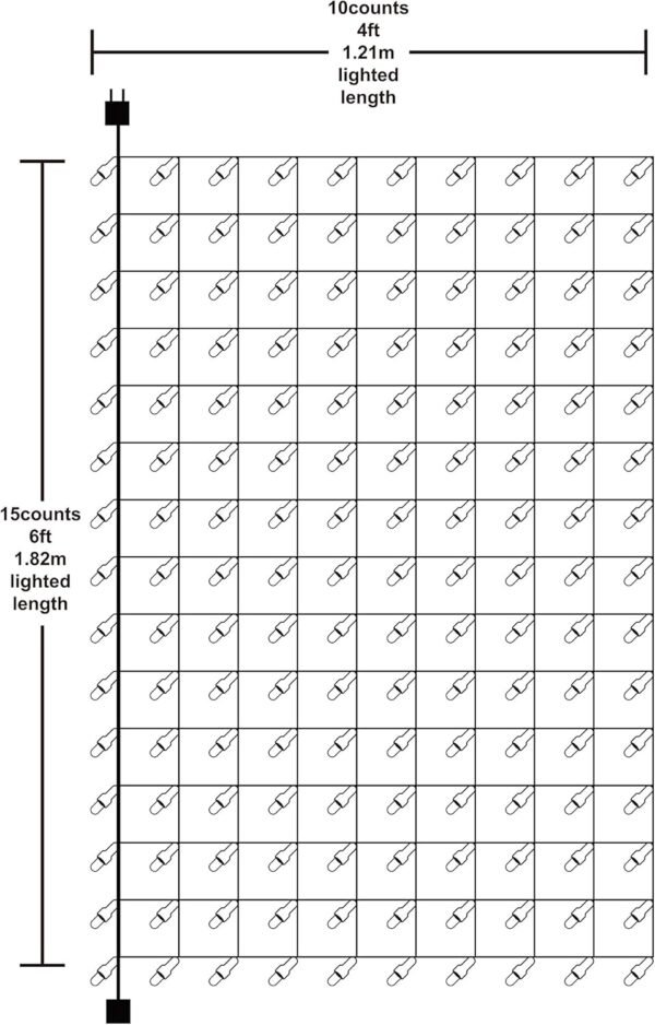Joiedomi 150 LED Christmas Net Lights for Indoor & Outdoor Decorations, Christmas Events, Christmas Eve Night Decor, Christmas Tree, Bushes (Warm White) - Image 7