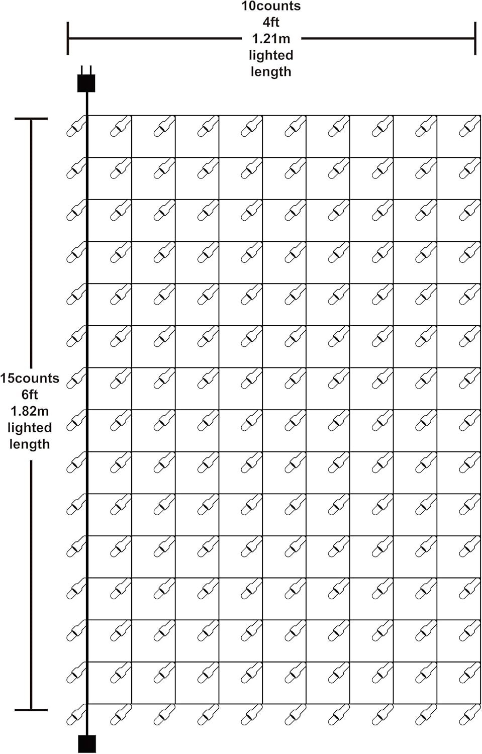 Joiedomi 150 LED Christmas Net Lights for Indoor & Outdoor Decorations, Christmas Events, Christmas Eve Night Decor, Christmas Tree, Bushes (Warm White) - Image 7