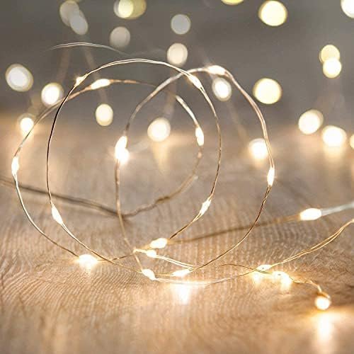 ANJAYLIA LED Fairy String Lights, 10Ft/3M 30leds Firefly String Lights Garden Home Party Wedding Festival Decorations Crafting Battery Operated Lights, Warm White - Image 2