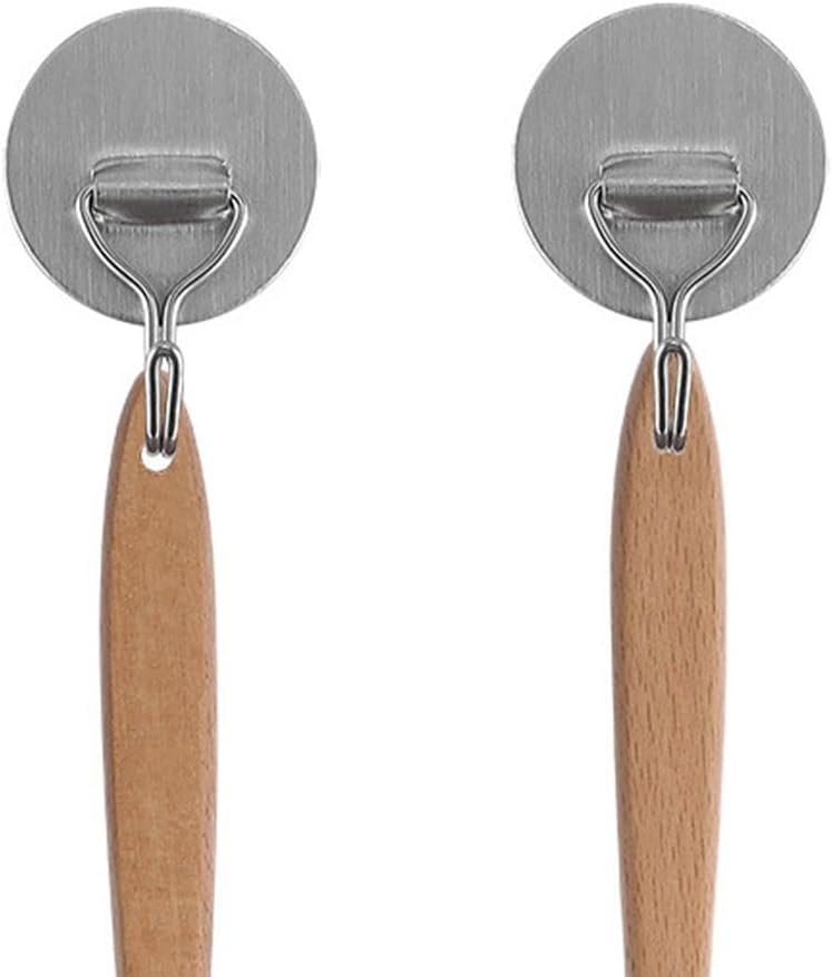 Christmas Silicone Spatula with Wooden Handle,Cream Butter Spatula Cake Decorating Spatula Mixing Cooking Baking Spatula(Style 1 Santa Claus) - Image 6