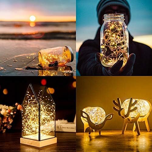 ANJAYLIA LED Fairy String Lights, 10Ft/3M 30leds Firefly String Lights Garden Home Party Wedding Festival Decorations Crafting Battery Operated Lights, Warm White - Image 6