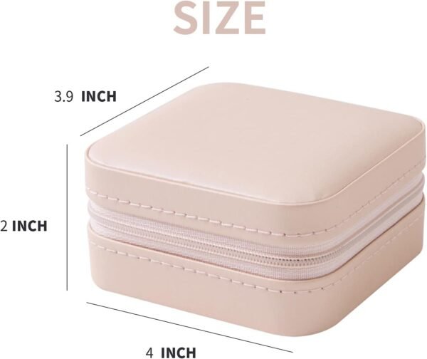 KElofoN Travel Jewelry Case and Organizer with Mirror - Gift for Women and Girls - Image 4