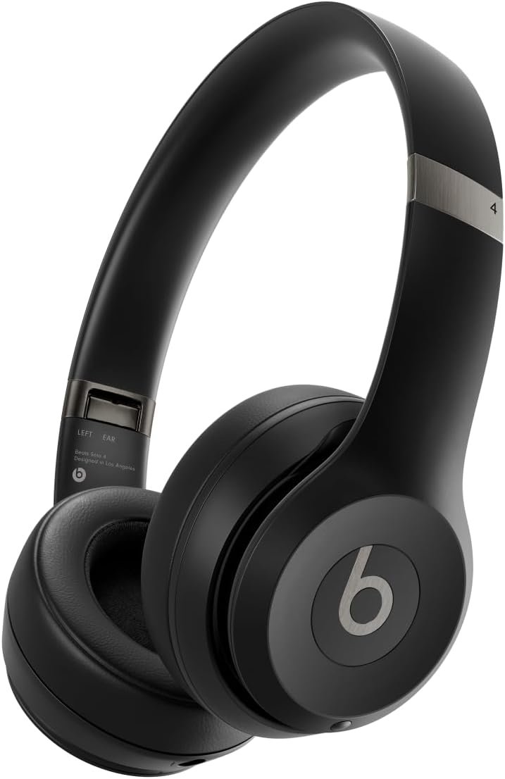 Beats Solo 4 - Wireless Bluetooth On-Ear Headphones, Apple & Android Compatible, Up to 50 Hours of Battery Life - Matte Black - Image 2