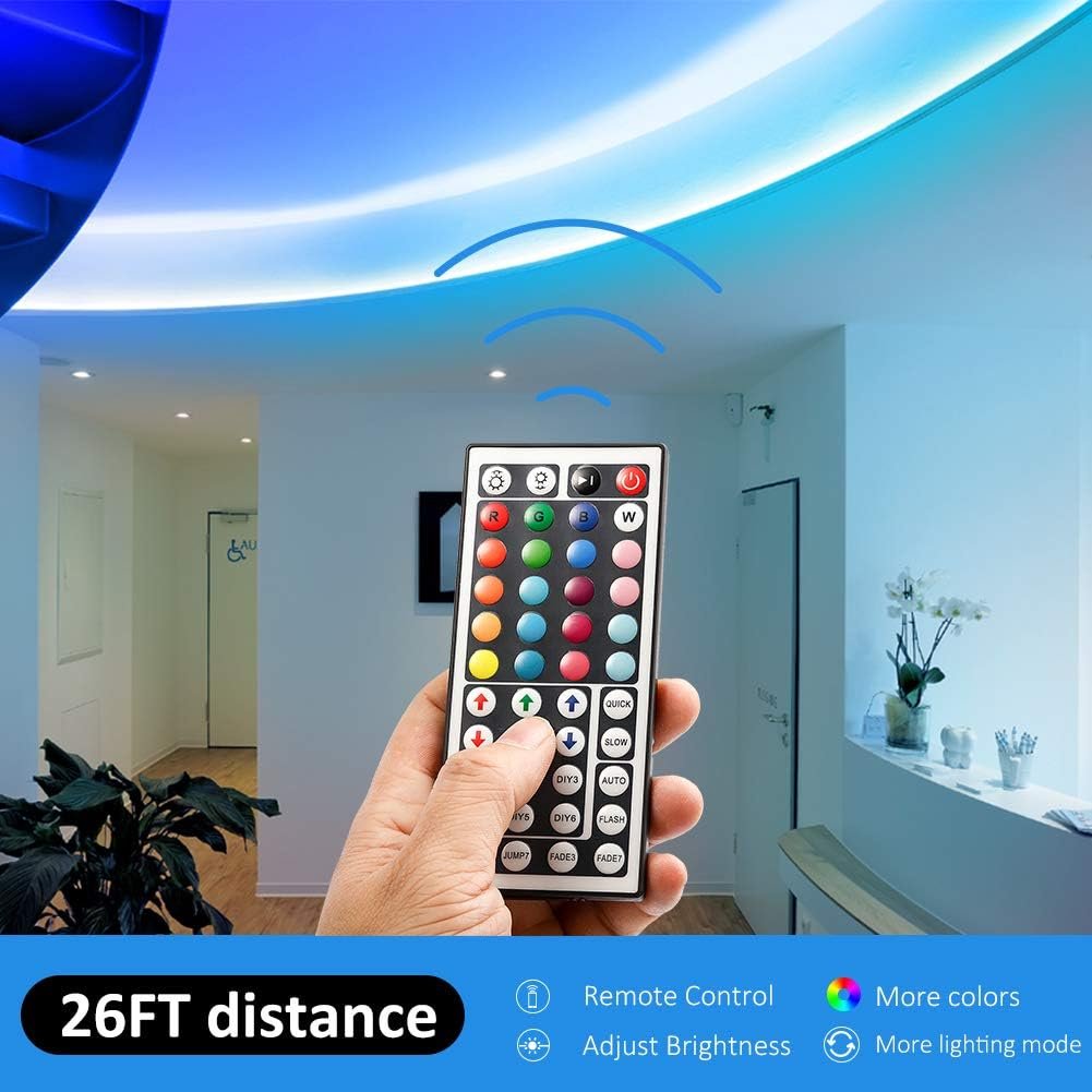 DAYBETTER Led Strip Lights 32.8ft Kit with Remote and Power Supply Color Changing - Image 5
