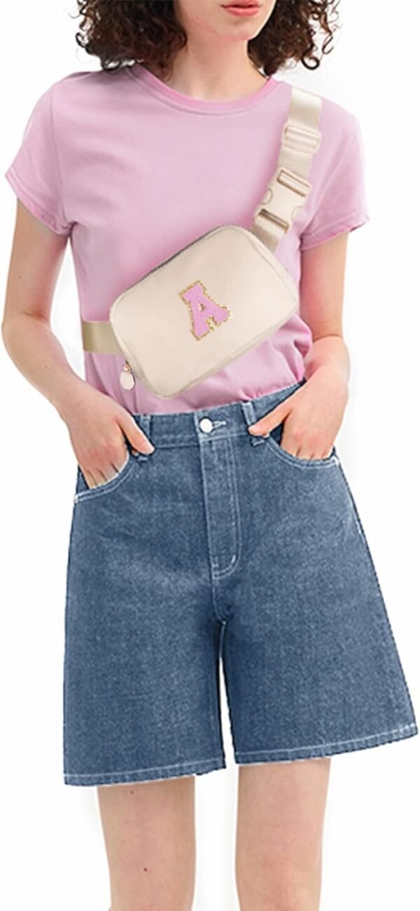 Birthday Gifts for 4 5 6 7 8 9 10 11 12 13 Year Old Girls,Christmas Gifts for Teens Kids Daughter Sister Her,Fanny Pack Crossbody Bag Belt Bag Cute Trendy Stuff | Cream,A - Image 3