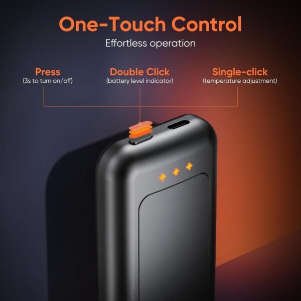 AI Hand Warmers Rechargeable, Reusable Portable Electric Hand Warmer, Fast Intelligent Heating in 1 Second, Gifts for Christmas, Outdoor, Golf, Hunting, Camping Accessories - Image 5