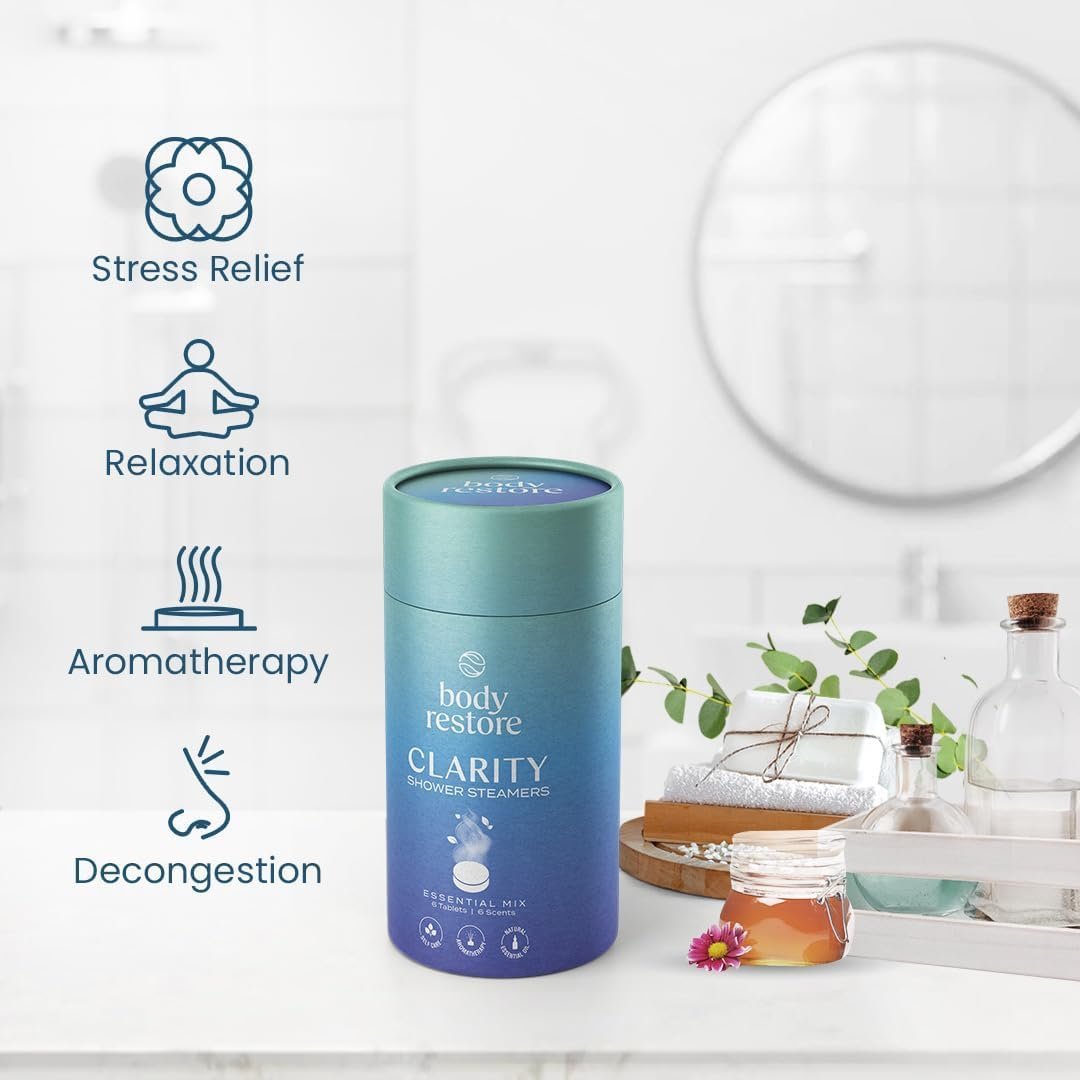 Body Restore Shower Steamers Aromatherapy 6 Pack, Relaxation Birthday Gifts for Women and Men, Stress Relief and Luxury Self Care - Variety - Image 7