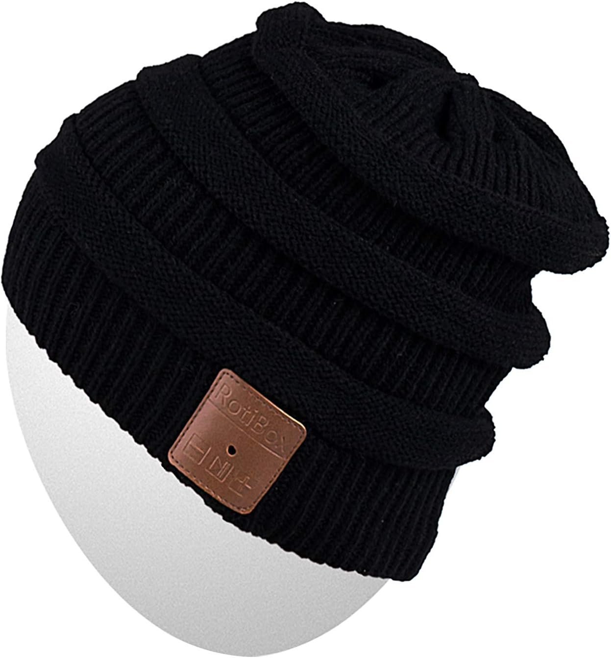 Rotibox Washable Bluetooth Beanie Hat with Wireless Stereo Over Ear Headphones Headsets Earphone Speaker Hands Free - Image 2