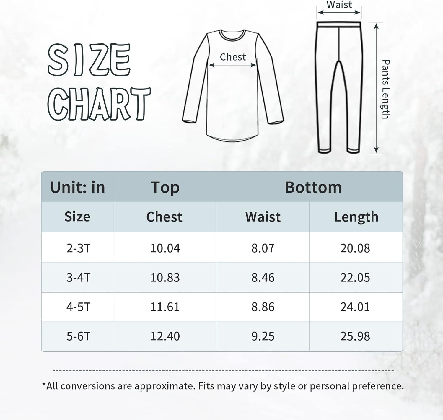 American Trends Boys Thermal Underwear Set Toddler Long Johns Set Fleece Lined Base Layer Winter Thermals Sets for Kids - Image 7