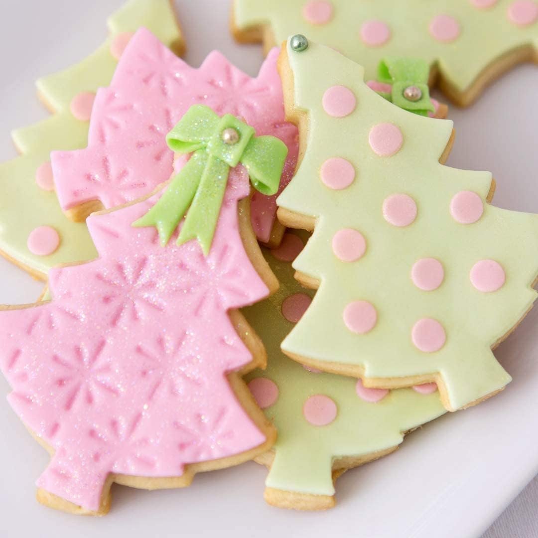 Large Christmas Cookie Cutters, 4" Holiday Cookie Cutters Shape with Recipe Instruction Gingerbread Men,Christmas Tree,Snowflake, Candy Cane,Santa Face and Snow Man for Baking - Image 8
