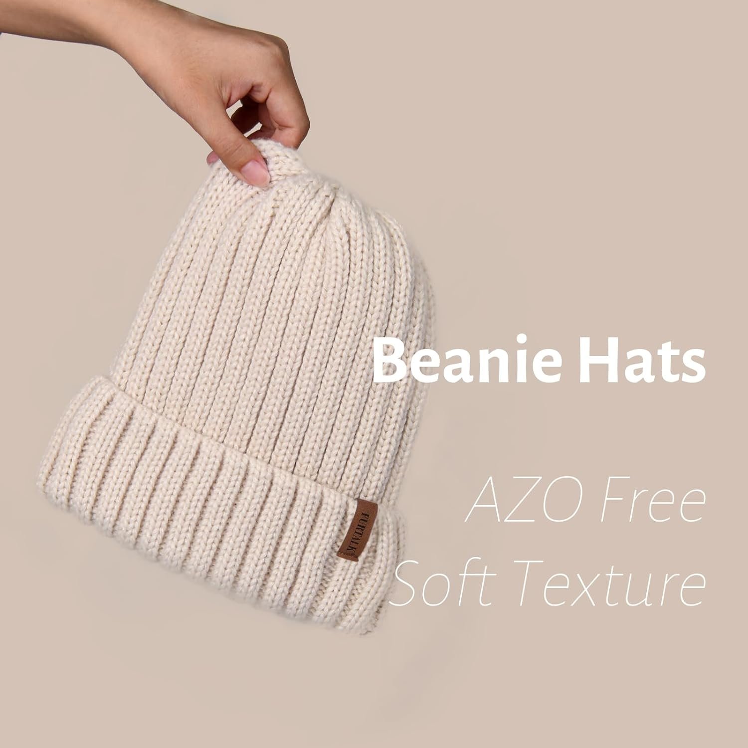FURTALK Winter Hats for Women Fleece Lined Beanie Knit Chunky Womens Snow Cap - Image 4