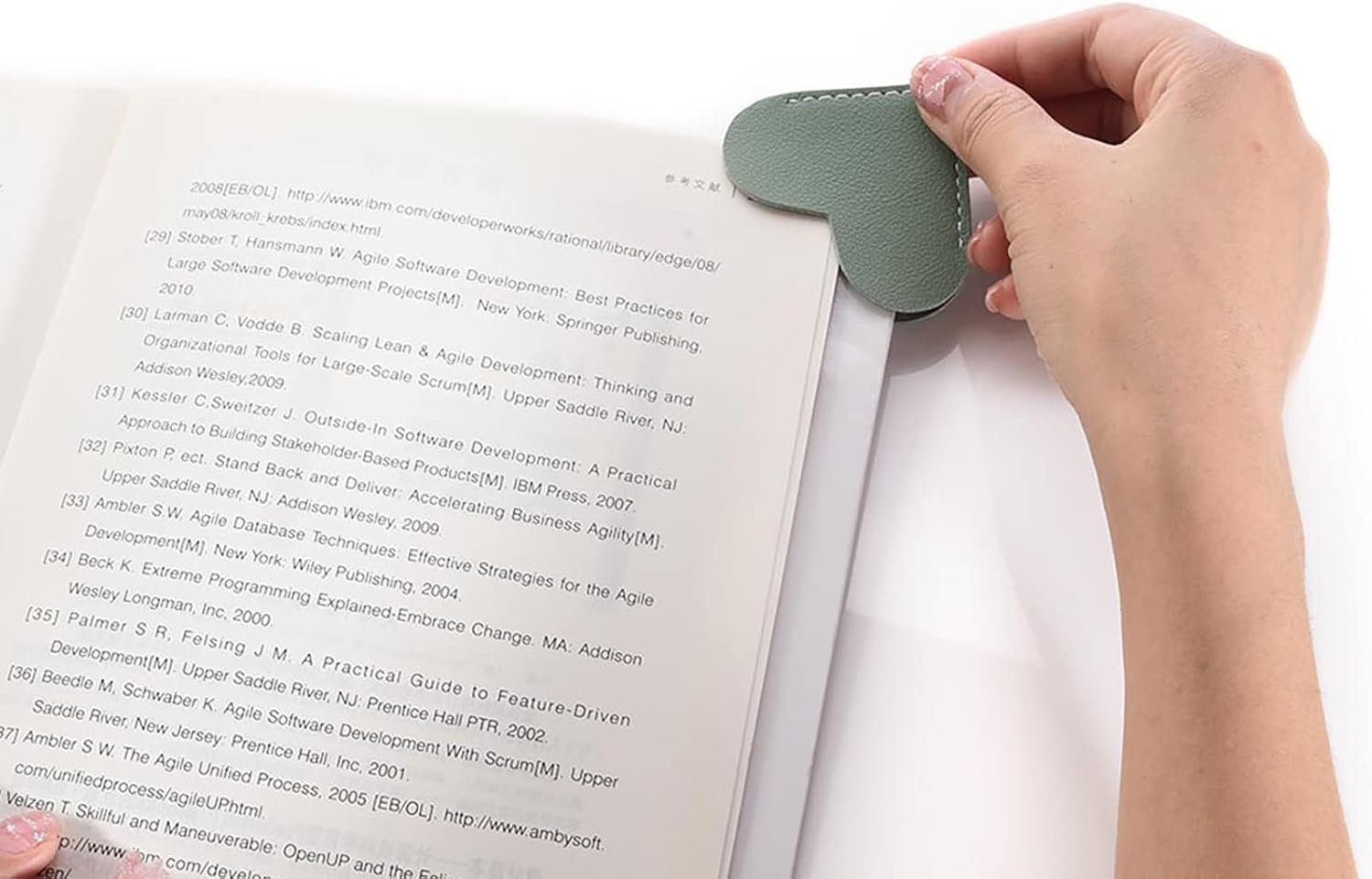 Leather Heart Bookmarks, Wayzton Corner Page Book Accessories for Women, Kids, Cute Handmade Reading Gifts - Image 9