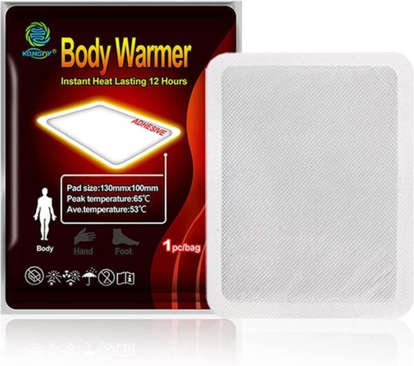 KONGDY 10 Pack Heat Patches Body Warmers, Disposable Heat Therapy Patches Instant Heating Pad, Hot Patches Body Warmer Lasting up to 12-18 Hours - Image 2