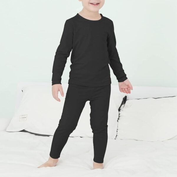 American Trends Boys Thermal Underwear Set Toddler Long Johns Set Fleece Lined Base Layer Winter Thermals Sets for Kids - Image 3