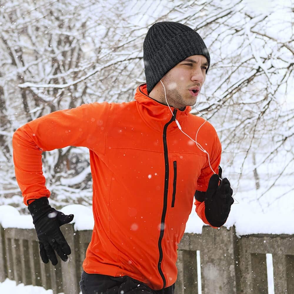OZERO Knit Beanie Winter Hat, Thermal Thick Polar Fleece Snow Skull Cap for Men and Women - Image 9