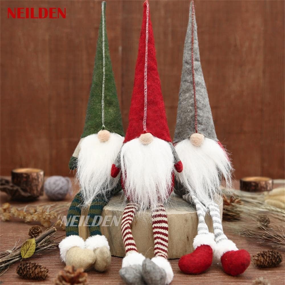 3pcs New Christmas Decoration Long Legs Rudolph Doll Christmas Children Gift Hotel mall Window Decoration - Image 3