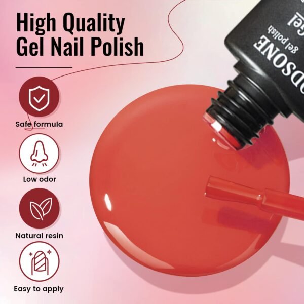 JODSONE Gel Nail Polish Kit with U V Light 32 Colors Gel Polish Nail Kit Soak Off Gel Nail Set Manicure Tools Nail Gel Kit Gifts for Women - Image 7