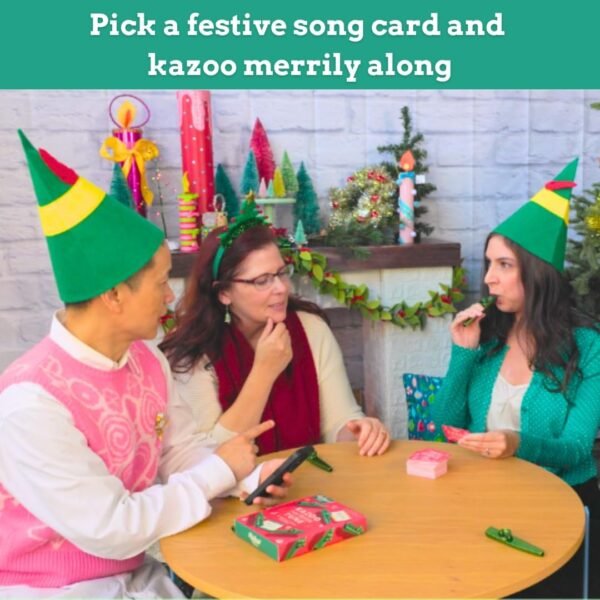Ridley's Kazoo That Festive Tune | Holiday Game for The Family | No Musical Talent Required | Includes 4 Kazoos and 100 Festive Songs - Image 4
