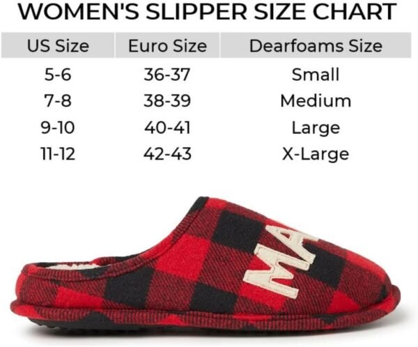 Dearfoams Women’s Christmas Gifts for Mom Cute Matching Family Pajama Mama Bear Slipper - Image 8