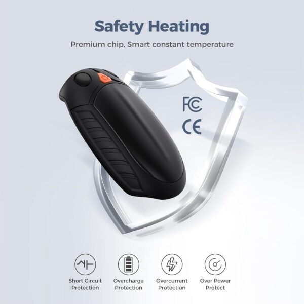 AI Hand Warmers Rechargeable 2 Pack, AI Temperature Control Pocket Size Electric Handwarmers, Quick Charge Portable Hand Warmer Great Gift for Christmas Outdoors, Hunting, Golf, Camping - Image 5