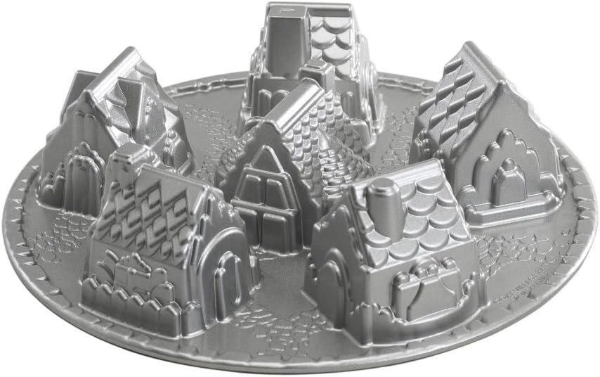Nordic Ware Cozy Village Gingerbread House, 6 Cups, Silver - Image 2