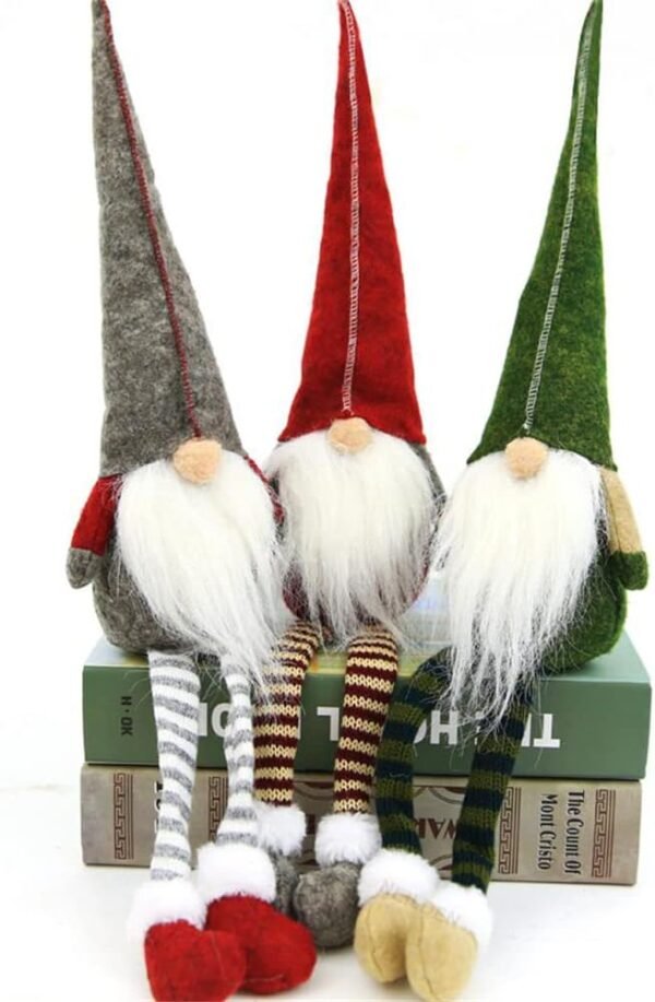 3pcs New Christmas Decoration Long Legs Rudolph Doll Christmas Children Gift Hotel mall Window Decoration - Image 2