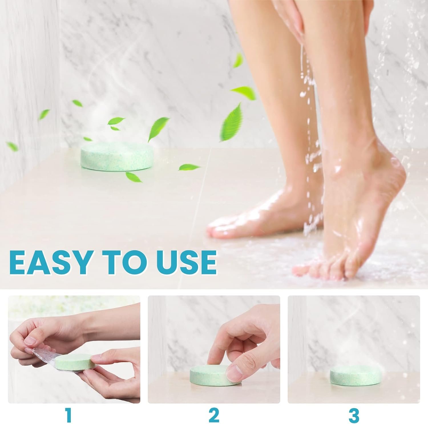 Shower Steamers 8 Pack Set Shower Bombs Tablets in Box with 8 Fragrances with Shea Butter for Self-Care & Relaxation, Idea for Women and Men - Image 7