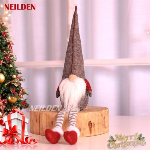 3pcs New Christmas Decoration Long Legs Rudolph Doll Christmas Children Gift Hotel mall Window Decoration - Image 10