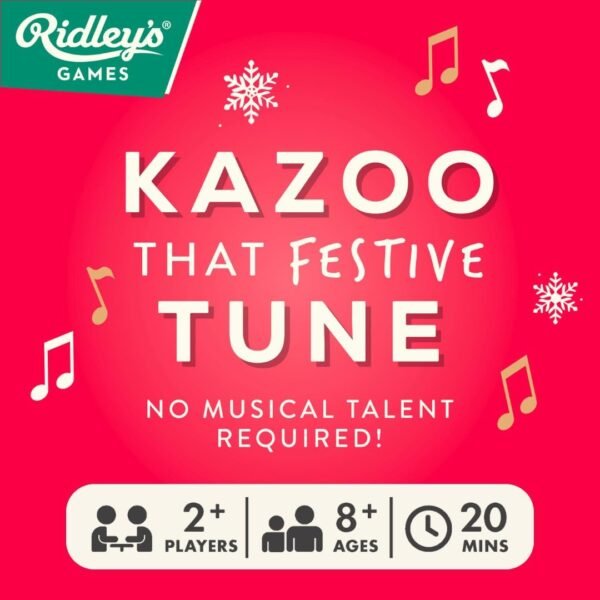 Ridley's Kazoo That Festive Tune | Holiday Game for The Family | No Musical Talent Required | Includes 4 Kazoos and 100 Festive Songs - Image 3