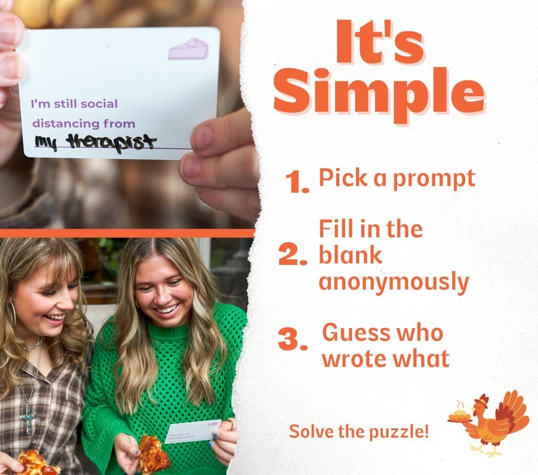 OFF TOPIC Friendsgiving: A Thanksgiving Game for Adults - Fun Holiday Party Game for Friends & Family - Friendsgiving Dinner Game - Image 4