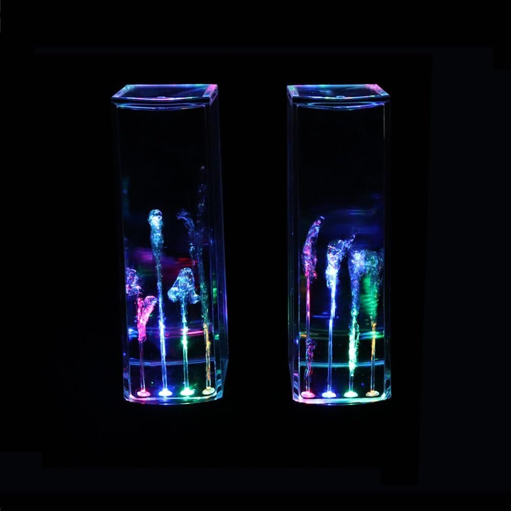 Aolyty Colorful LED Water Speaker with Dancing Fountain Light Show Sound for PC, MP3 Player, Laptops, Smartphone Black - Image 7