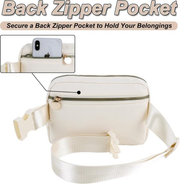 Birthday Gifts for 4 5 6 7 8 9 10 11 12 13 Year Old Girls,Christmas Gifts for Teens Kids Daughter Sister Her,Fanny Pack Crossbody Bag Belt Bag Cute Trendy Stuff | Cream,A - Image 5