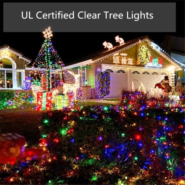 Twinkle Star Christmas Lights Outdoor, 33FT 150 Lights Multicolor Christmas Tree Lights, 120V UL Certified Incandescent Mini String Light for Xmas Decoration, Patio, Holiday, Party, Home - Image 4