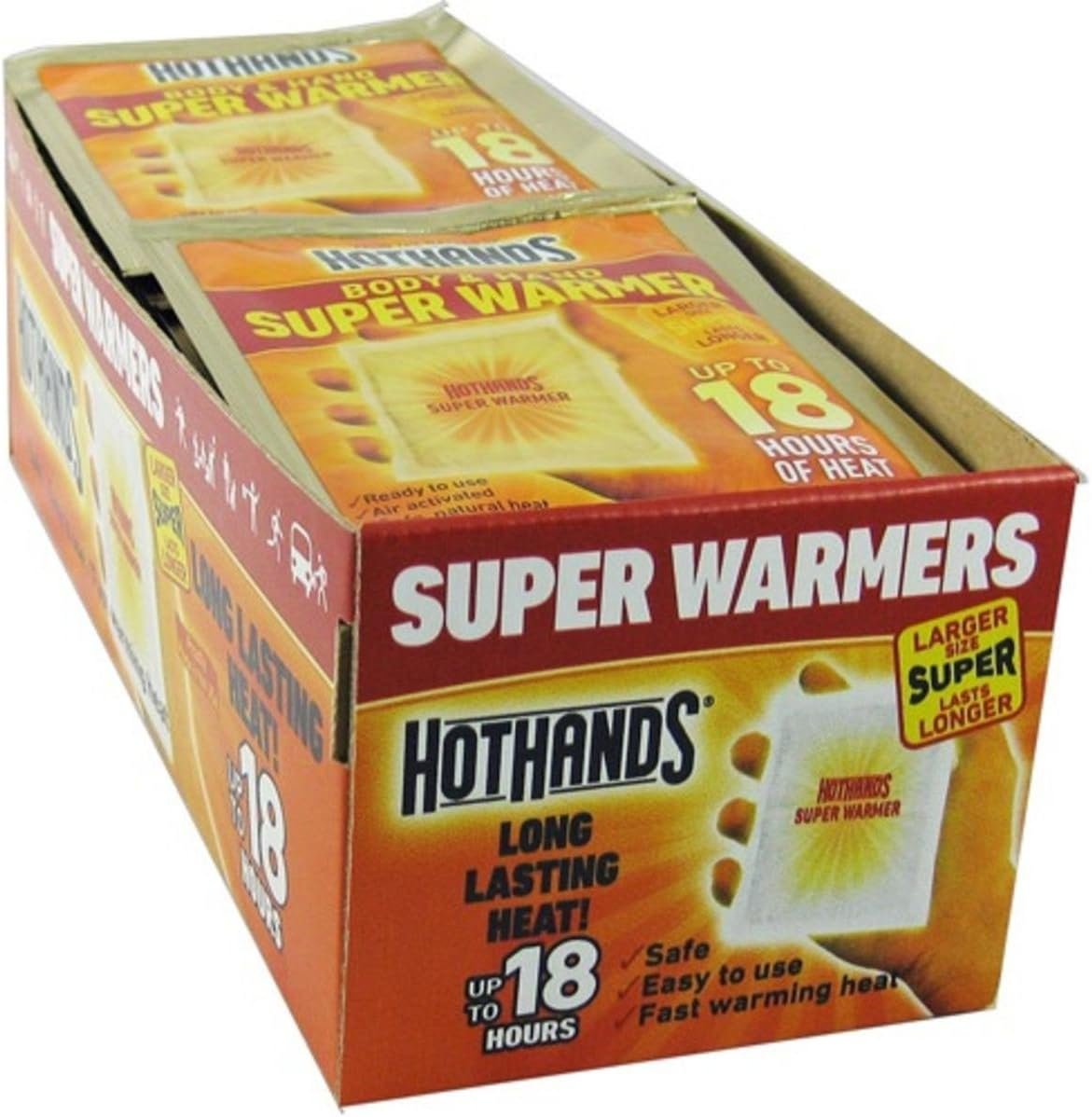 HotHands Extra Large 18 Hour Super Hand and Body Warmer - 40 Pack Case - Image 2