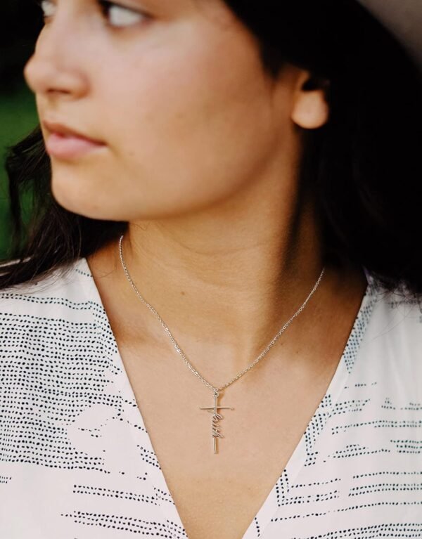 Lcherry Faith Cross Necklace for Women Religious Gifts for Women Christian Jewelry Gifts for Women - Image 4