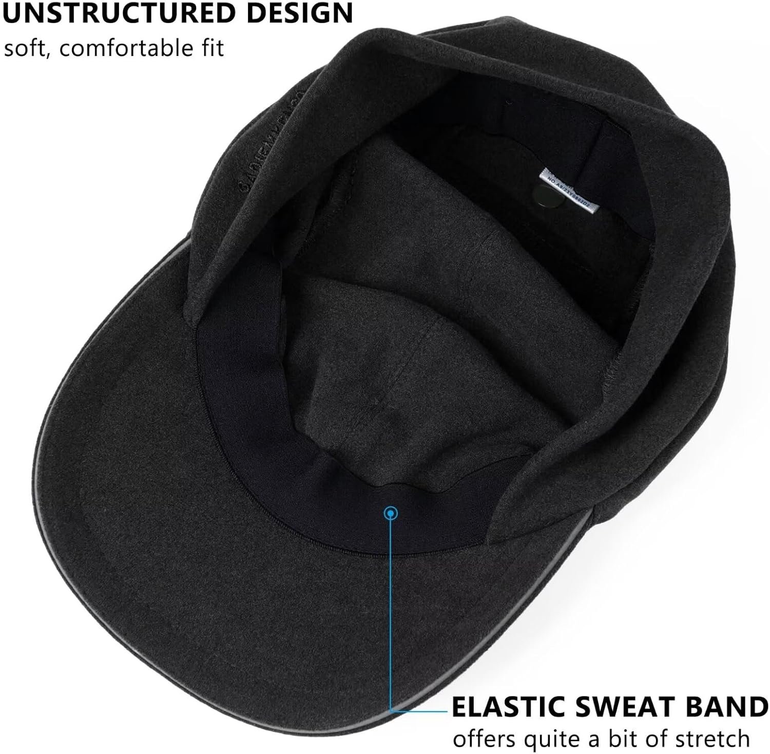 GADIEMKENSD Women's Winter Reflective Fleece Ponytail Hat with Drop Down Ear Warmer - Image 7