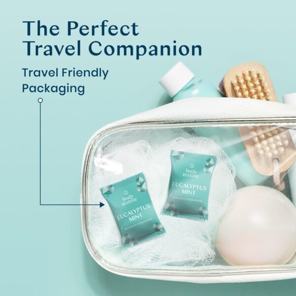 Body Restore Shower Steamers Aromatherapy 15 Pack - Christmas Gifts for Women, Stocking Stuffers, Birthday Gifts for Mom, White Elephant Gift, Travel Essentials, Self Care - Eucalyptus - Image 6