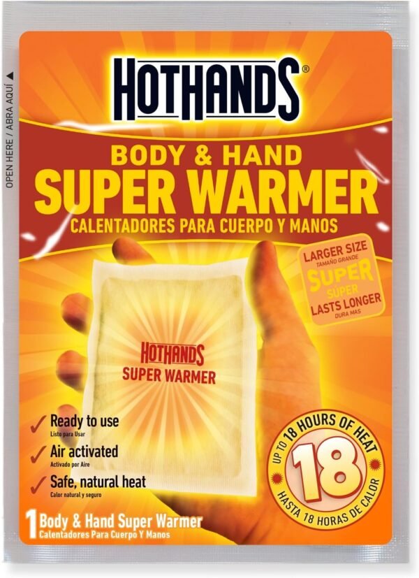 HotHands Toe, Hand, & Body Warmer Variety Pack - Long Lasting Safe Natural Odorless Air Activated Warmers - Image 9