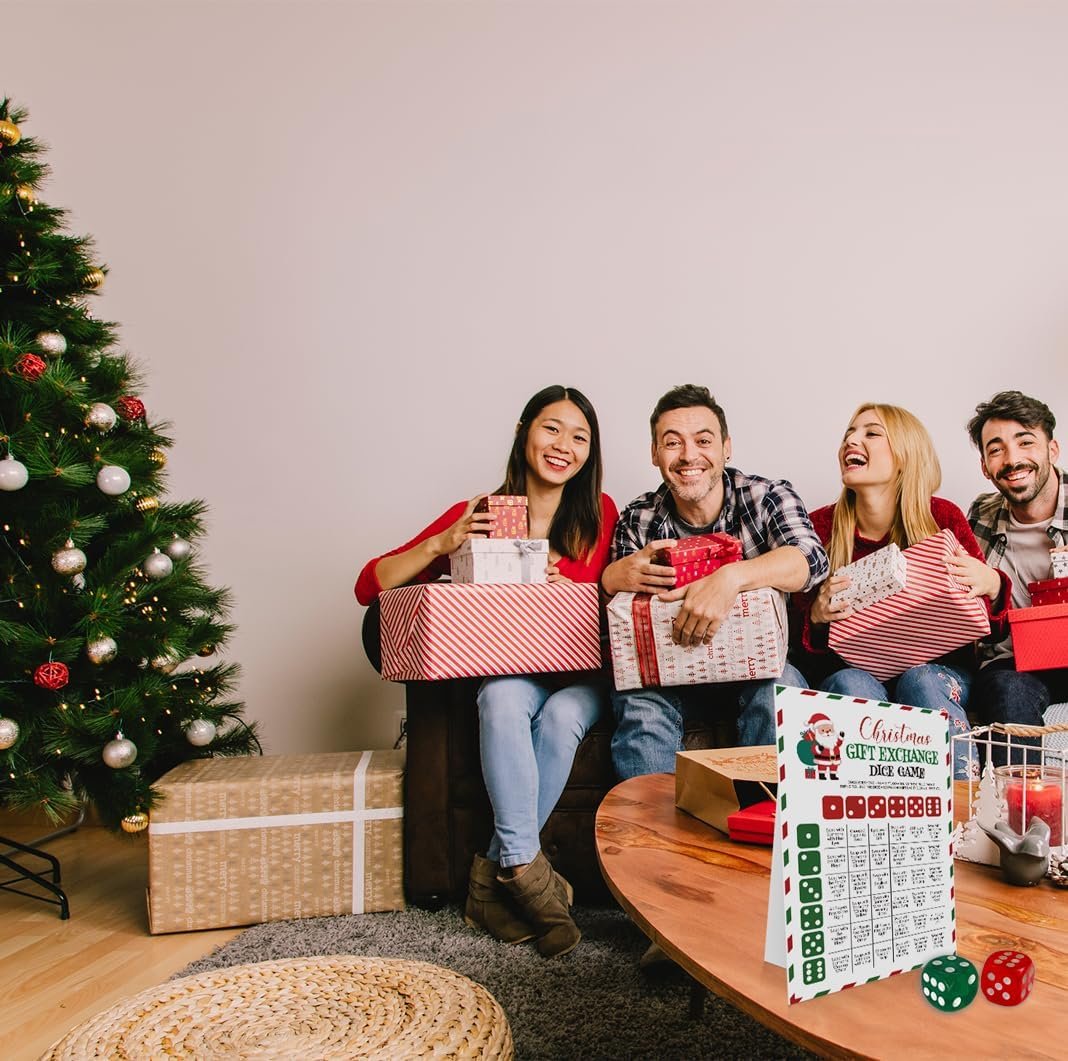 Christmas Games, Exchange Dice Game, Christmas Dice Game, Christmas Games for Family Party,Christmas Games for Office-CHDG01 - Image 5