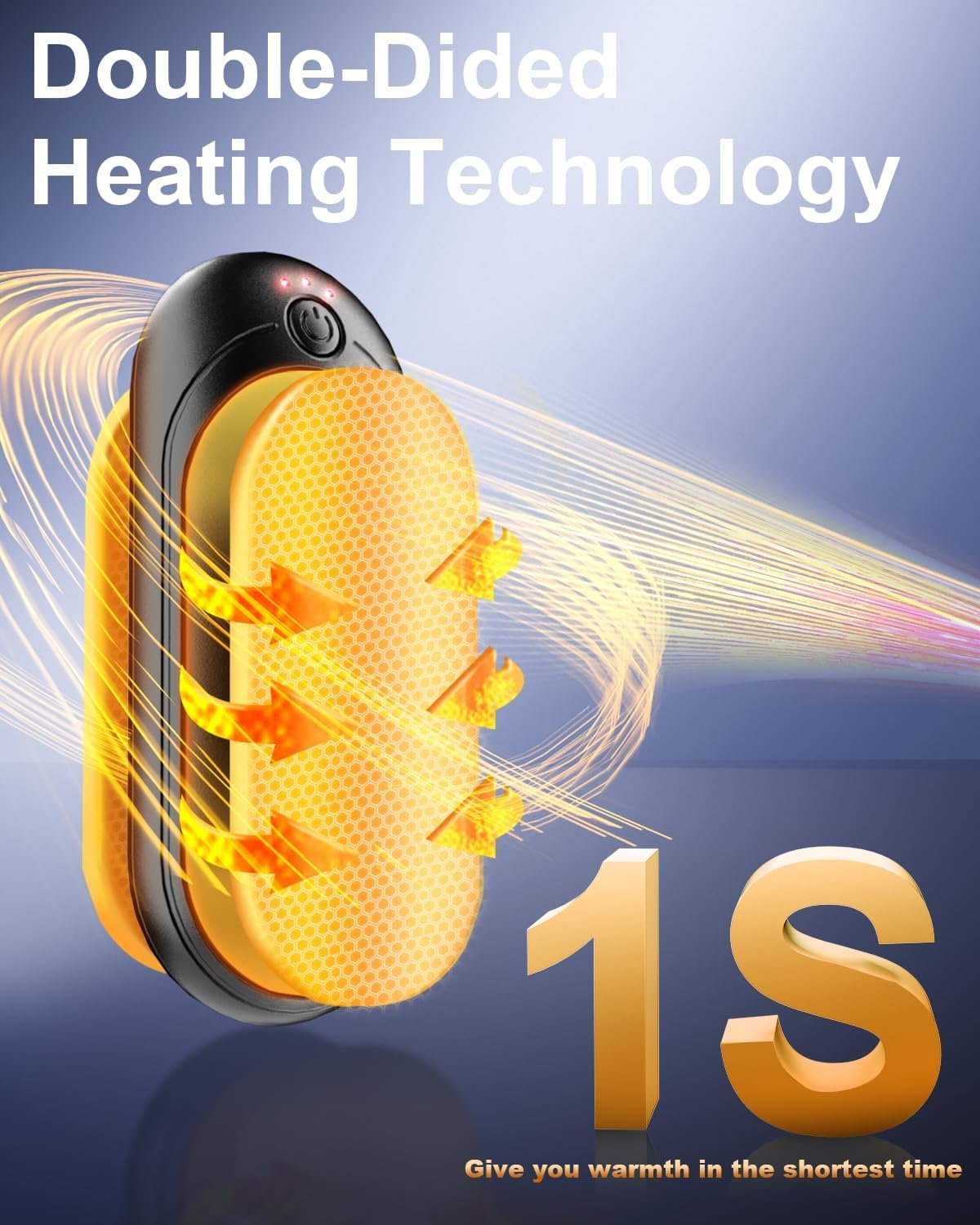 2 Pack 14000mAh Hand Warmers Rechargeable with AI Charging Case, Portable Electric Handwarmers, Reusable Pocket Heater Great for, Hunting, Golf, Camping, Raynauds, Christmas Outdoor, Women Men Gifts - Image 5