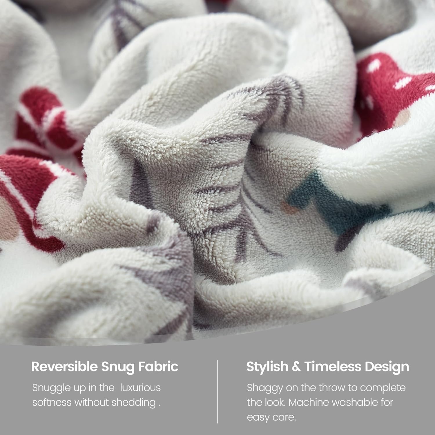 Cozy Bliss Gnome Throw Blanket Christmas Blanket Warm MilkyPlush™ Throw Blanket, Ultra Soft Cozy Throw Blanket for Couch, Sofa and Bed (Xmas Gnome, 50"x60") - Image 9