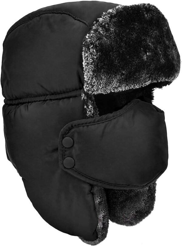 Unisex Winter Trooper Trapper Hat Warm Hats Hunting Hat with Ear Flaps - Image 2