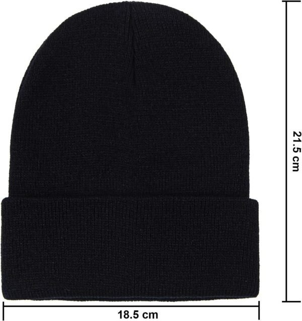 Cooraby Winter Beanie Cap Warm Knit Cuff Skull Beanie Caps for Men or Women - Image 4