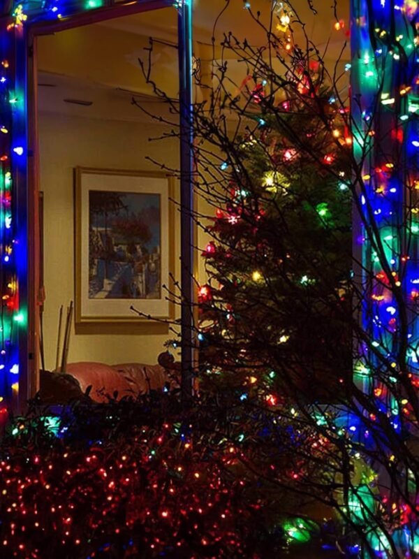 Twinkle Star 50 LED Battery Operated Christmas Lights 16 ft, Waterproof Tree Lights with 8 Lighting Modes, Indoor Outdoor Patio Garden Party Wedding Christmas Decoration, Multicolor - Image 8