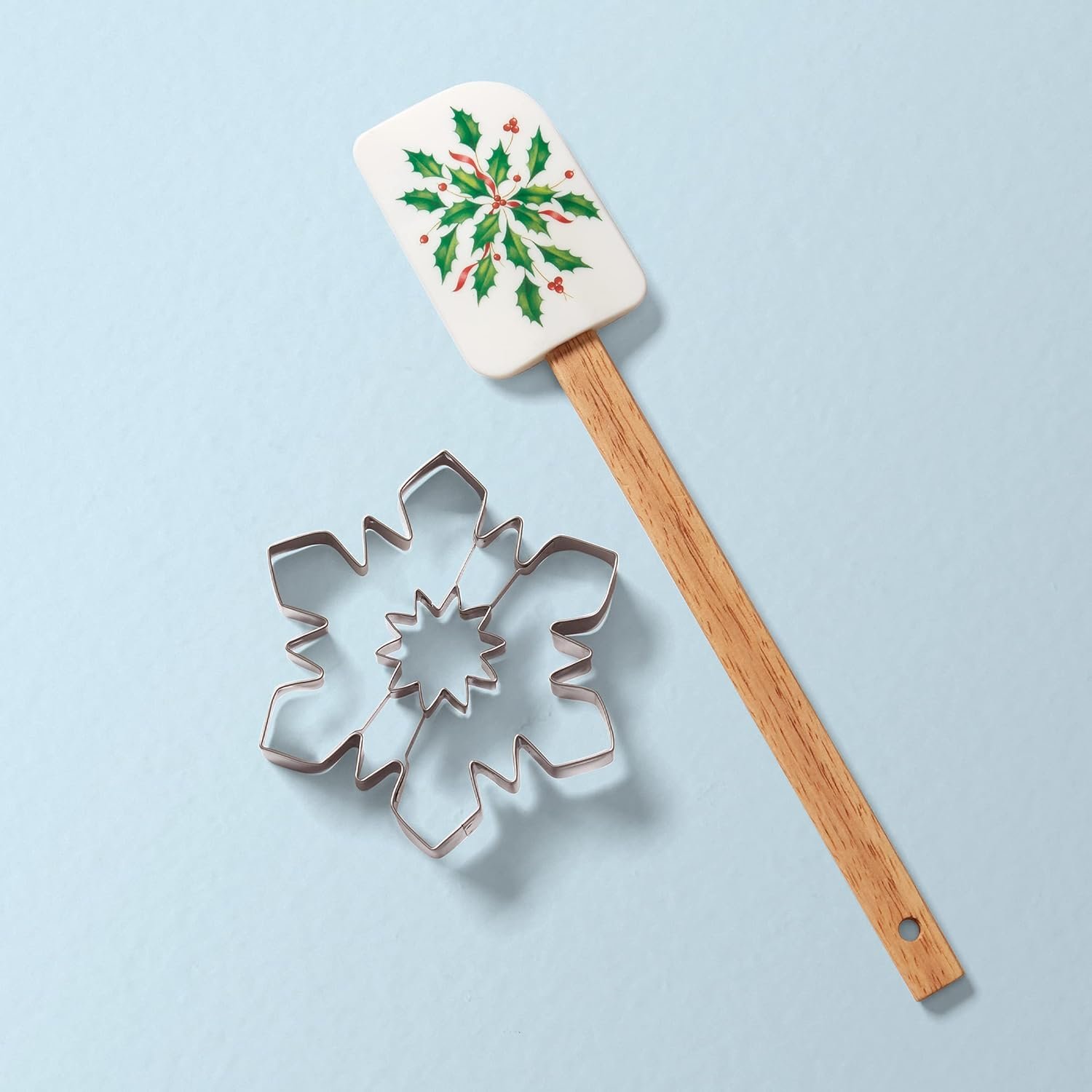 Lenox 893496 Holiday Spatula with Snowflake Cookie Cutter - Image 3
