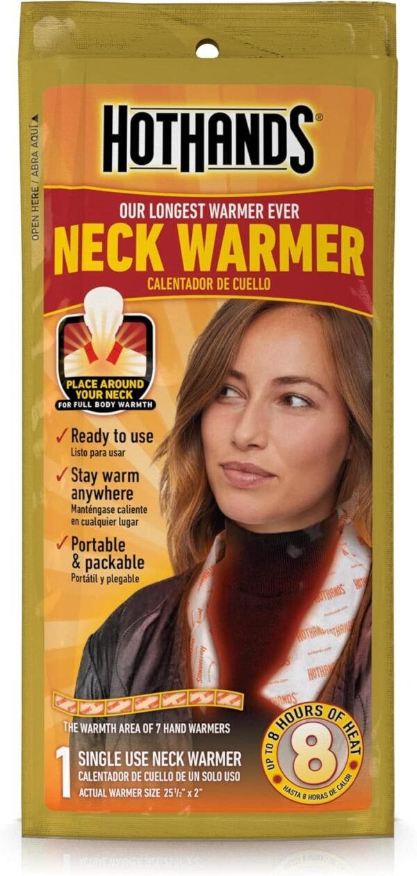 HotHands Neck Warmer - Up to 8 Hours of Warmth - Ready to Use, Portable & Packable - Image 2